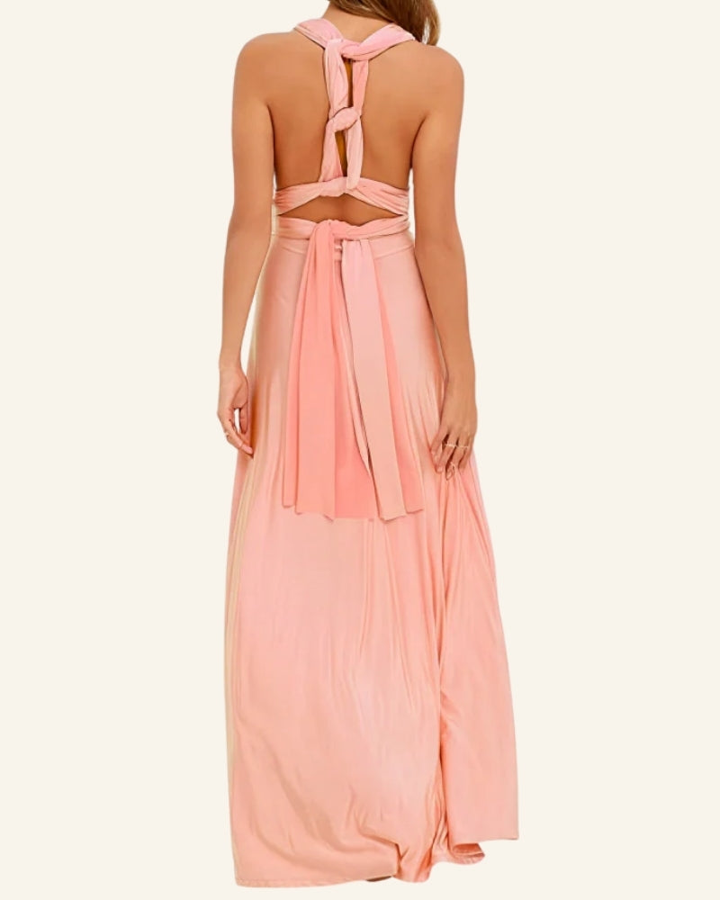 Festliches Abendkleid Damen | Maxi Rückenfrei