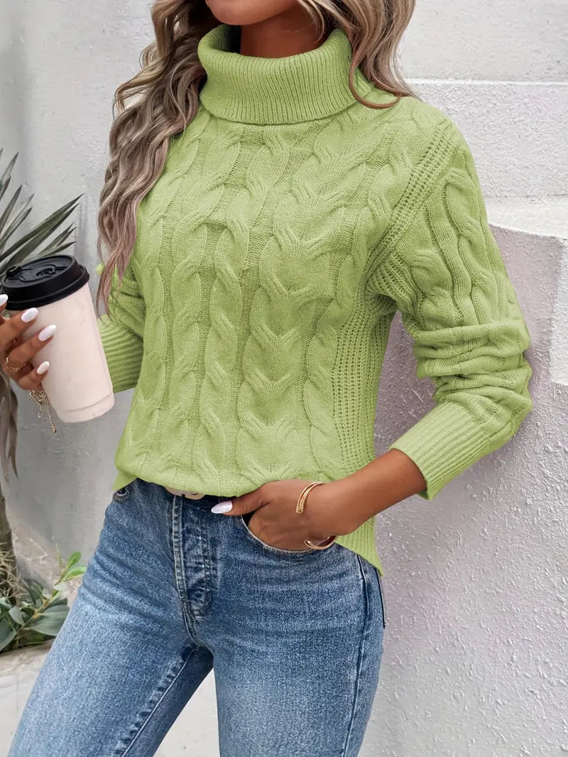 Charlotte™ - Elegant Tvinnad Polohalsad Tröja