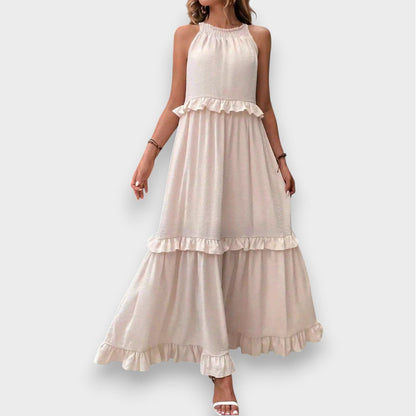 Alina | Sleeveless Dress with Ruffle Detail