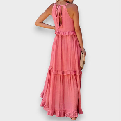 Alina | Sleeveless Dress with Ruffle Detail