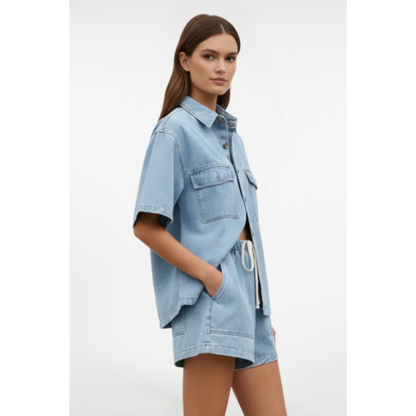 Finja | Damen Zweiteiler Mit Shorts Und Shirt Für Freizeit
