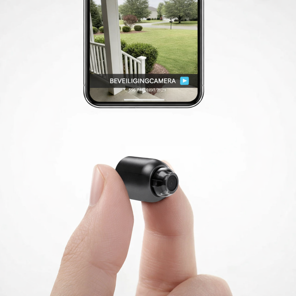 Compacte wifi beveiligingscamera met nachtzicht en 1080p full hd voor binnenshuis | Restfield