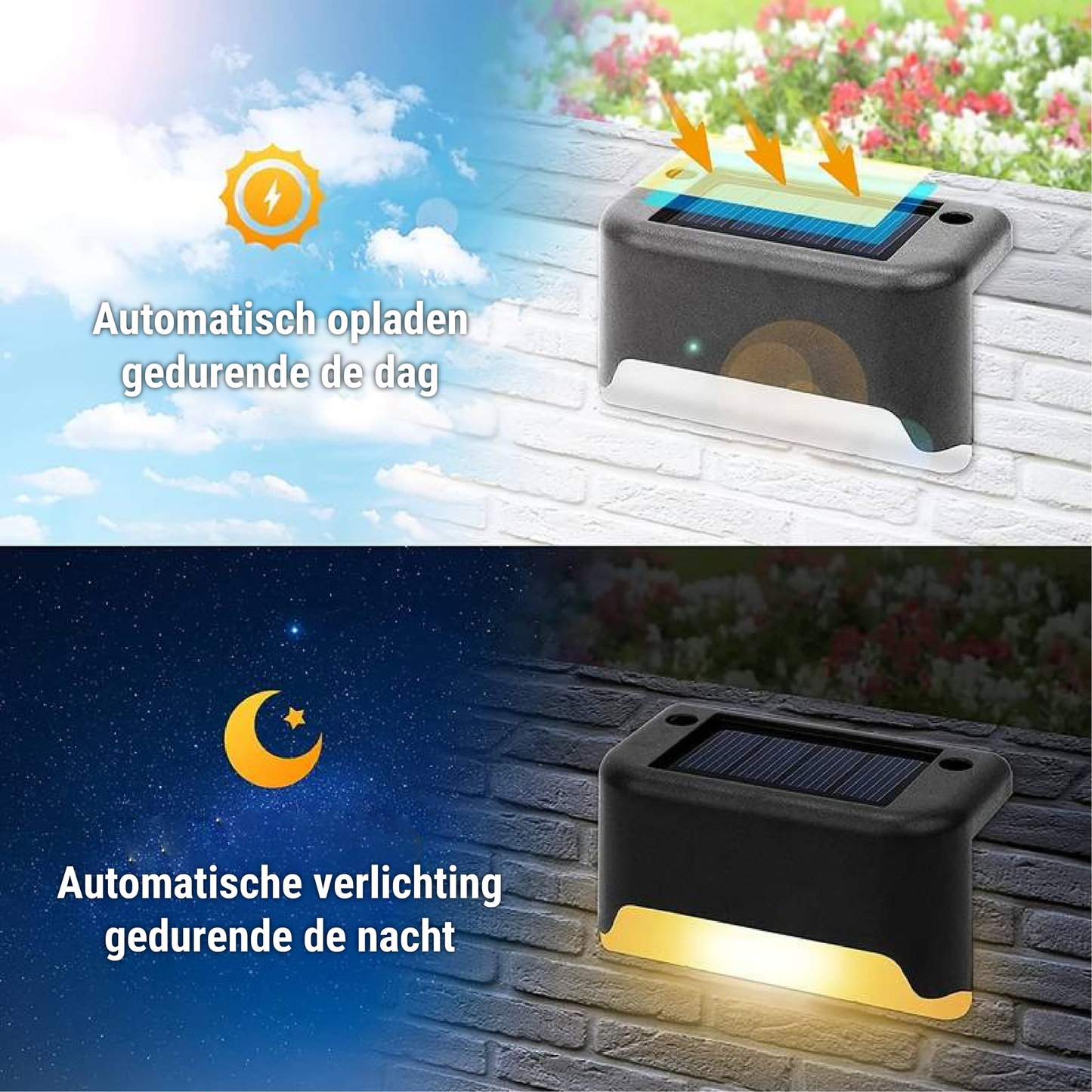 Draadloze LED Wandlampen Op Zonne-Energie