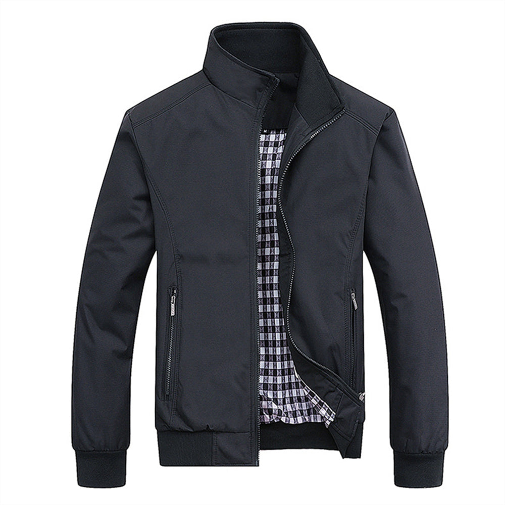 Wind- en Waterdichte Jas Voor Heren Met Veelzijdig Comfort En Tijdloze Look Zwart
