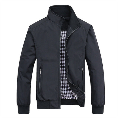 Wind- en Waterdichte Jas Voor Heren Met Veelzijdig Comfort En Tijdloze Look Zwart