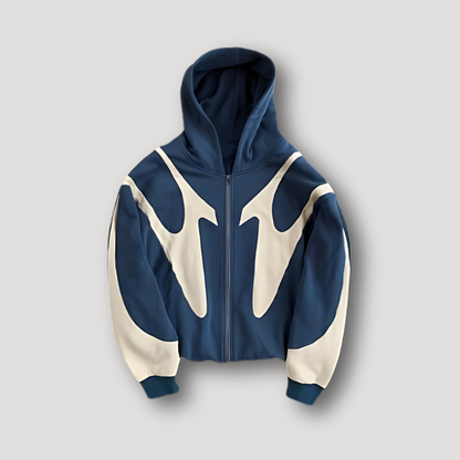Axton | Men relaxed fit trendy Zip bluza z kapturem