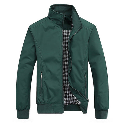 Wind- en Waterdichte Jas Voor Heren Met Veelzijdig Comfort En Tijdloze Look Groen