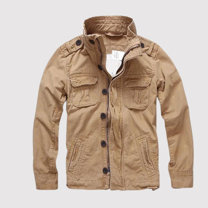Mężczyzna | Kurtka Taktyczna Vintage | Styl Lotniczy | Regular Fit | Bawełna | Casual
