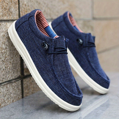 Męskie Buty Slip-On | Lekki Canvas | Wygodne i Casualowe | Wiosna
