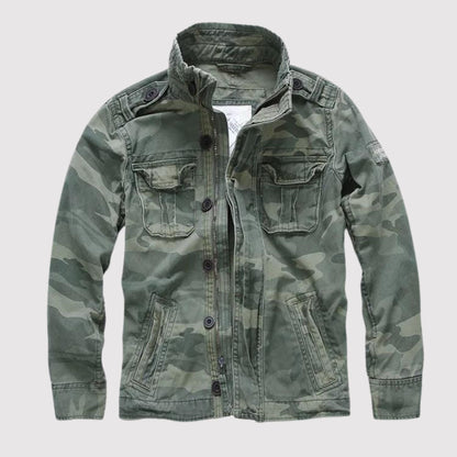 Mężczyzna | Kurtka Taktyczna Vintage | Styl Lotniczy | Regular Fit | Bawełna | Casual