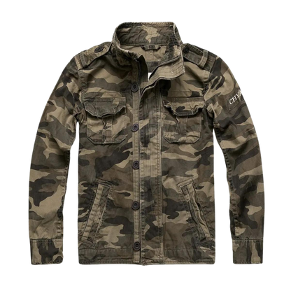 Mężczyzna | Kurtka Taktyczna Vintage | Styl Lotniczy | Regular Fit | Bawełna | Casual