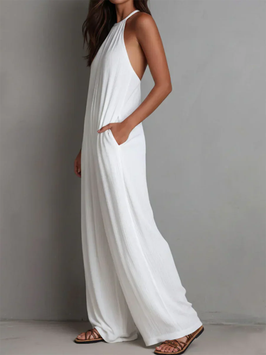 Franca Bianco™ Relaxed Wide Leg Jumpsuit