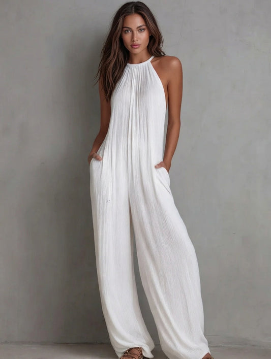 Franca Bianco™ Relaxed Wide Leg Jumpsuit