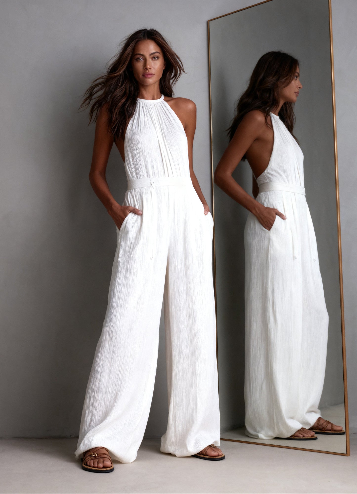 Franca Bianco™ Relaxed Wide Leg Jumpsuit