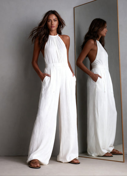 Franca Bianco™ Relaxed Wide Leg Jumpsuit
