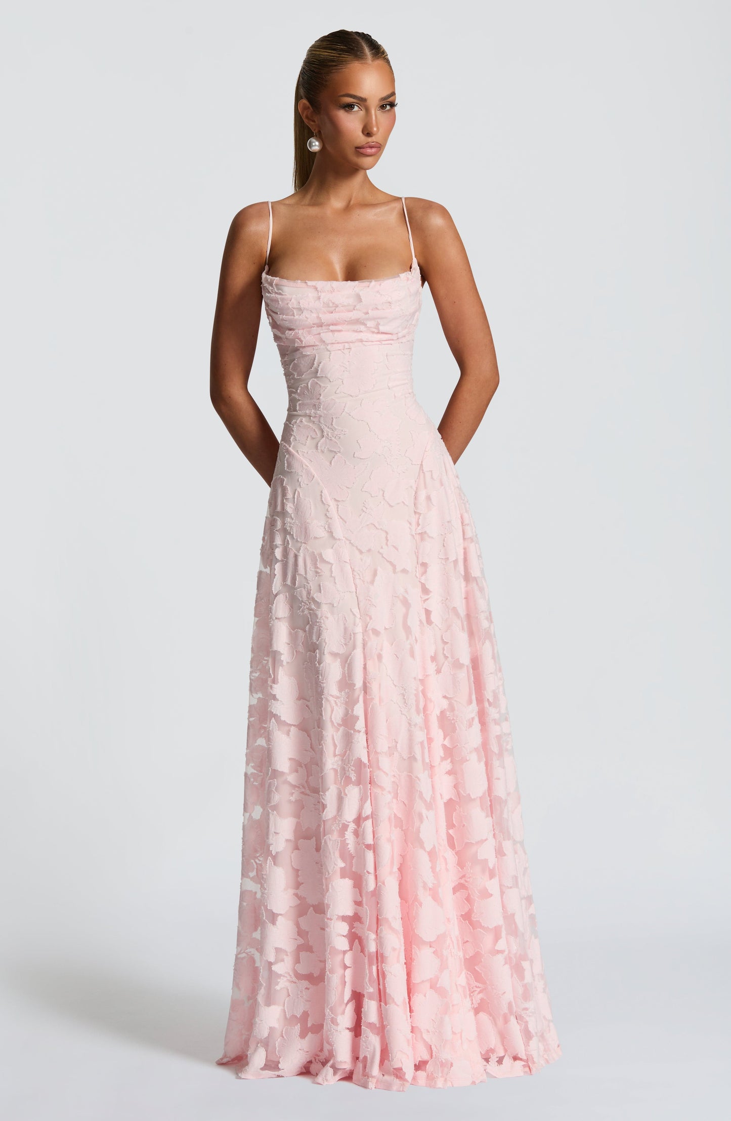 Elise | Blush Belle Lace Maxi Dress