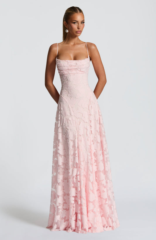 Elise | Blush Belle Lace Maxi Dress