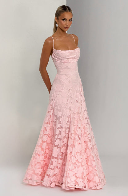 Elise | Blush Belle Lace Maxi Dress