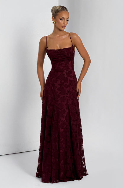 Elise | Blush Belle Lace Maxi Dress