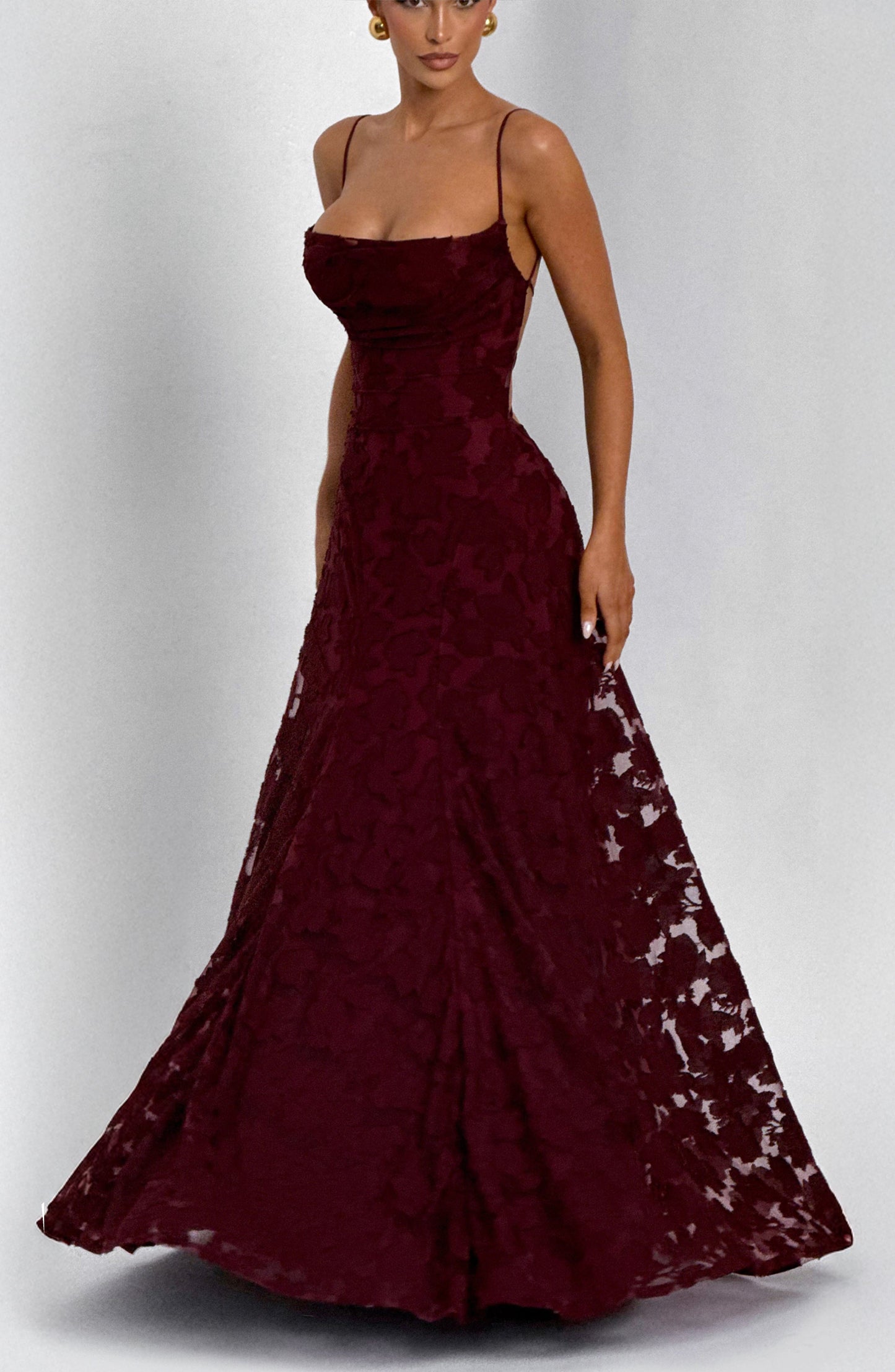 Elise | Blush Belle Lace Maxi Dress