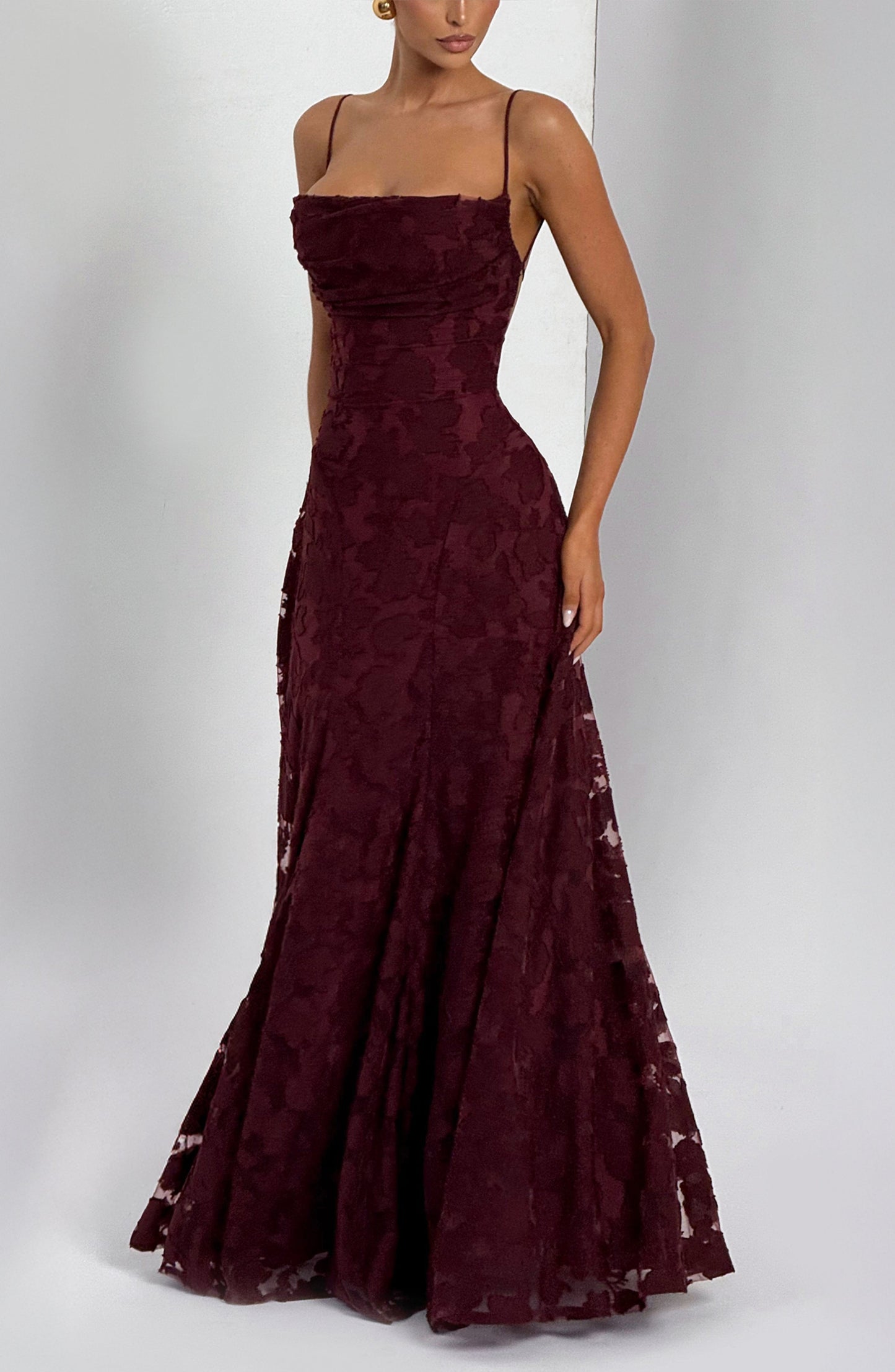 Elise | Blush Belle Lace Maxi Dress