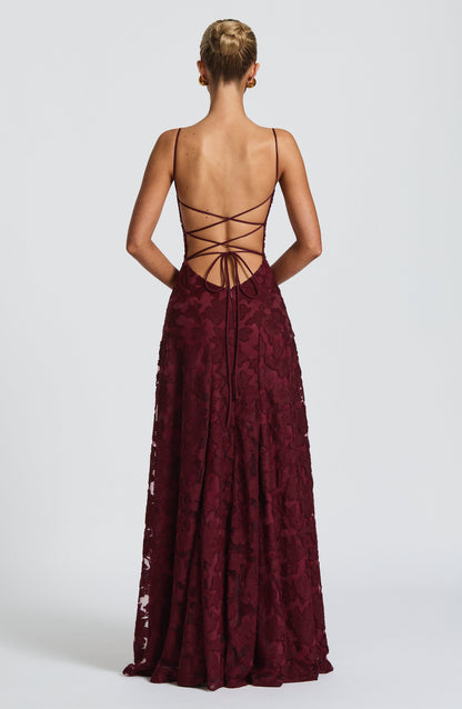 Elise | Blush Belle Lace Maxi Dress