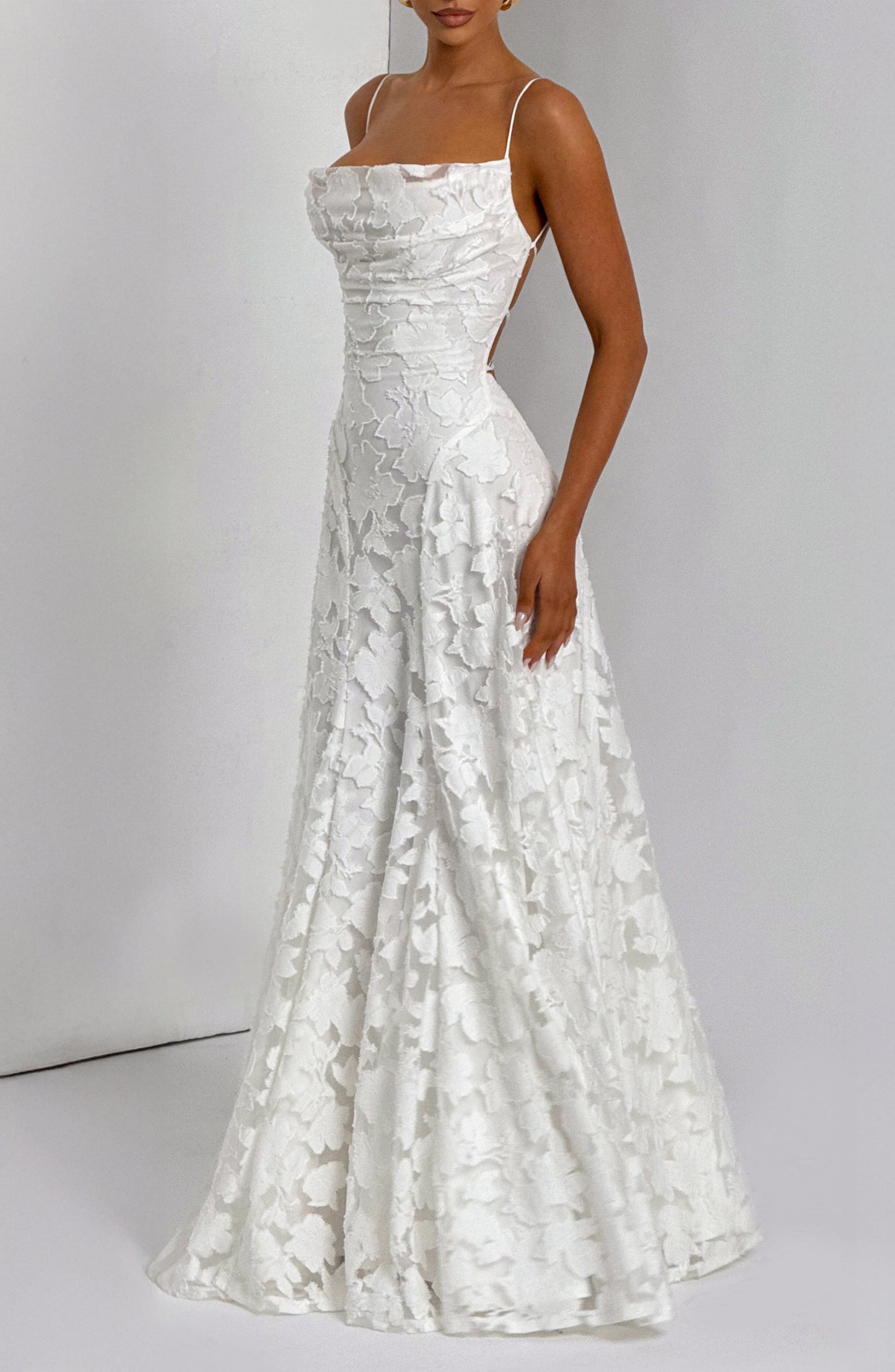 Elise | Blush Belle Lace Maxi Dress