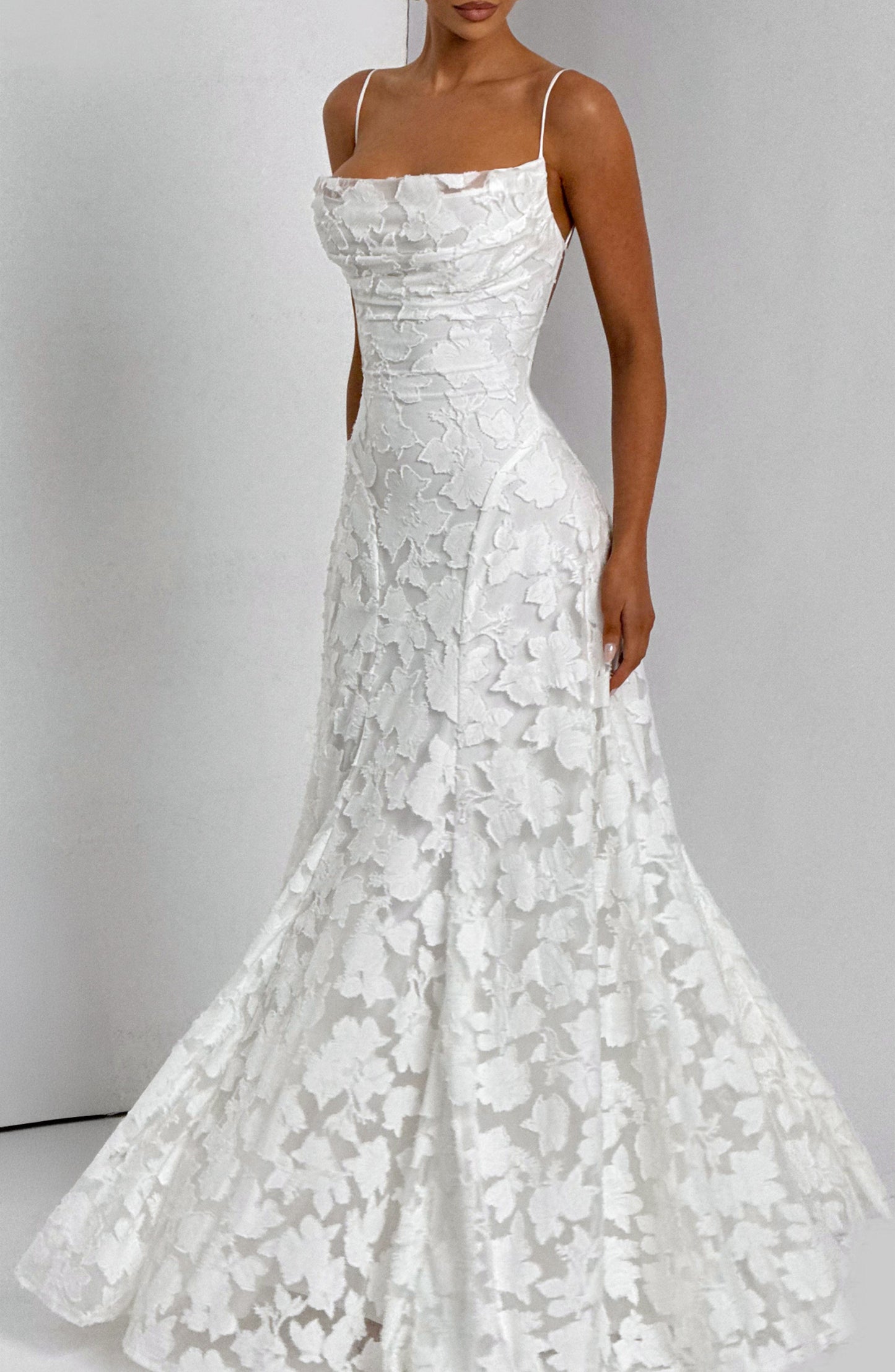 Elise | Blush Belle Lace Maxi Dress