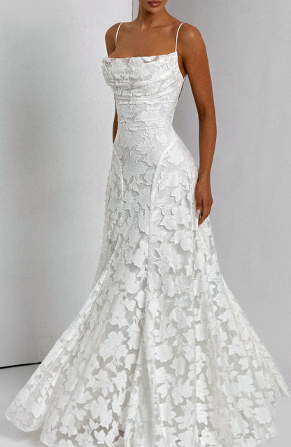 Elise | Blush Belle Lace Maxi Dress