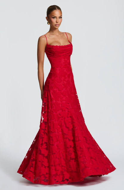 Elise | Blush Belle Lace Maxi Dress