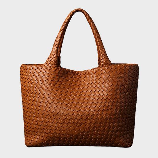 Lana | Handwoven Vegan Leather Tote