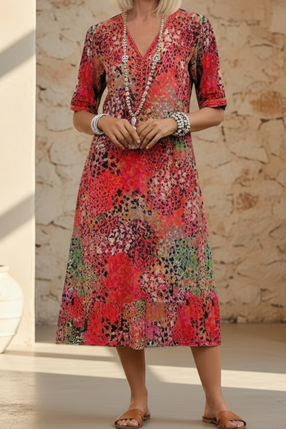 VERONICA | VIBRANT MIDI DRESS