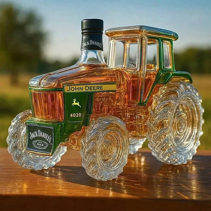 4020 Traktor Sklenená Whiskey Fľaša