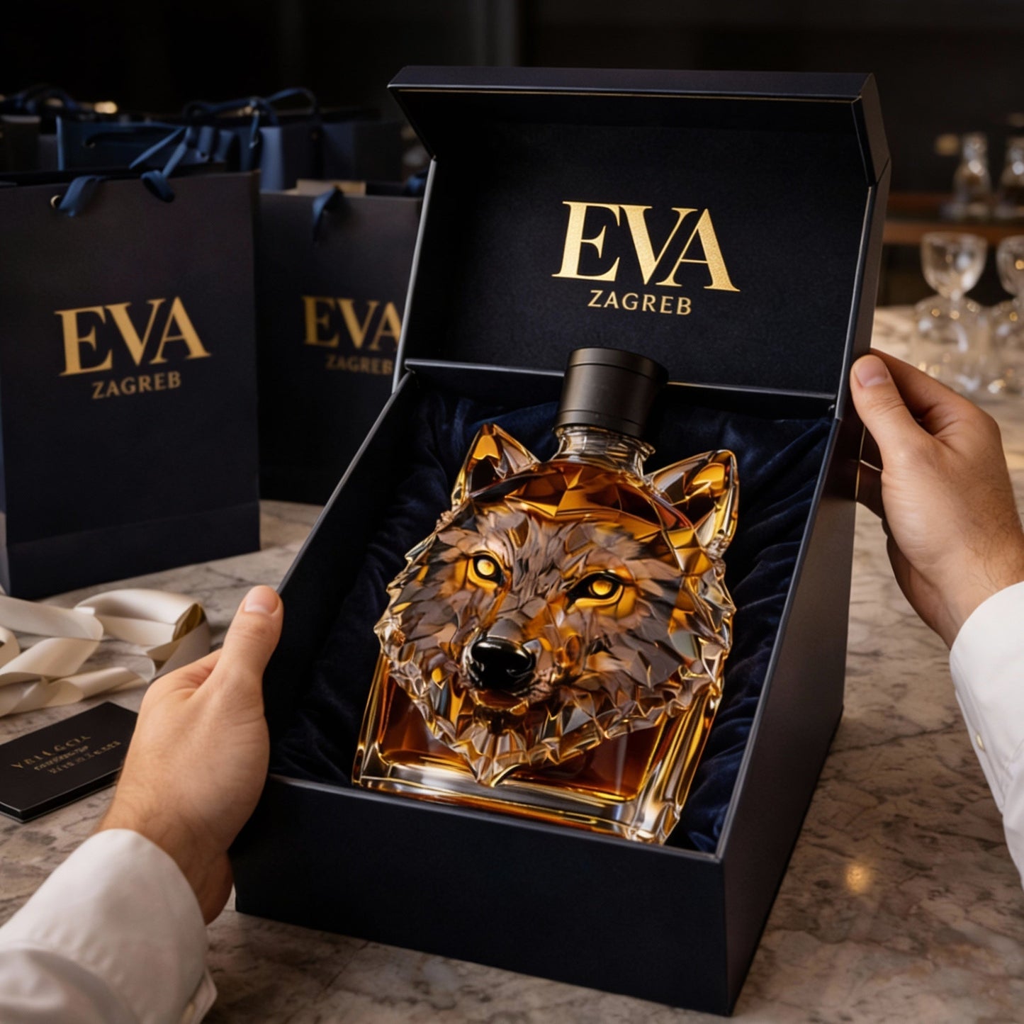 Láhev od Whisky - Vydání Vlka