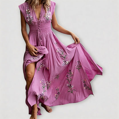 Felizia – Vestido Boho con Bordados Encantadores que Realzan tu Feminidad