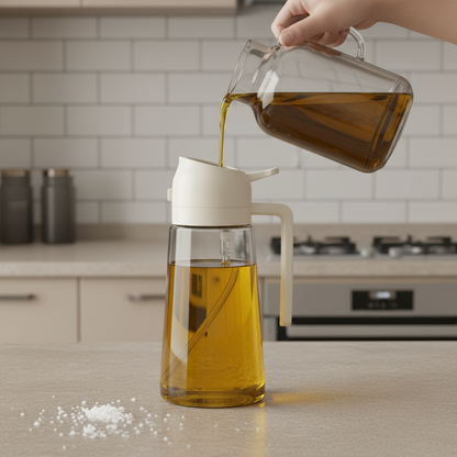 2-in-1 oil bottle Oil dispenser
