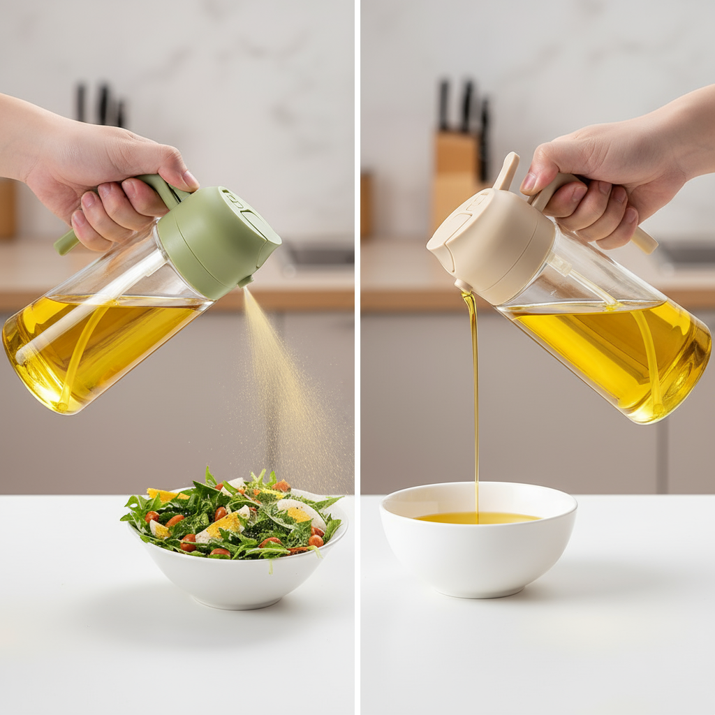 2-in-1 oil bottle Oil dispenser