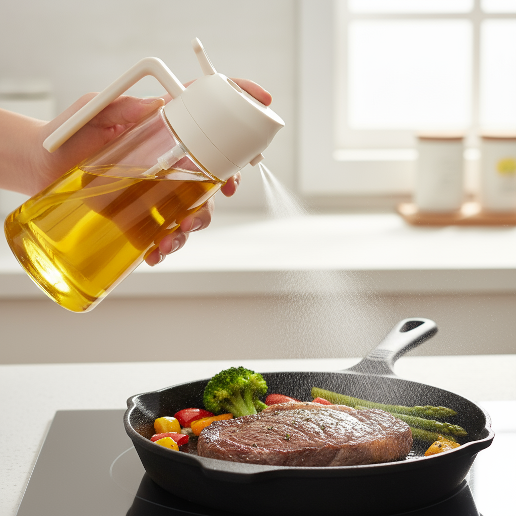 2-in-1 oil bottle Oil dispenser