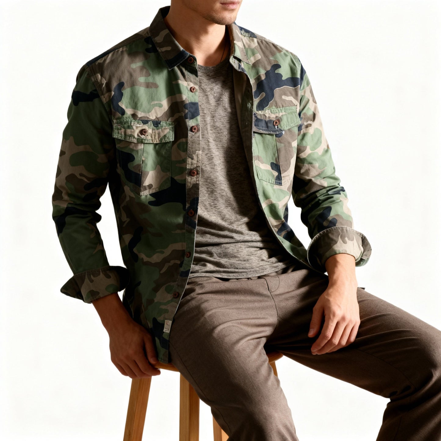 Icaron - Herren Camouflage Jacke
