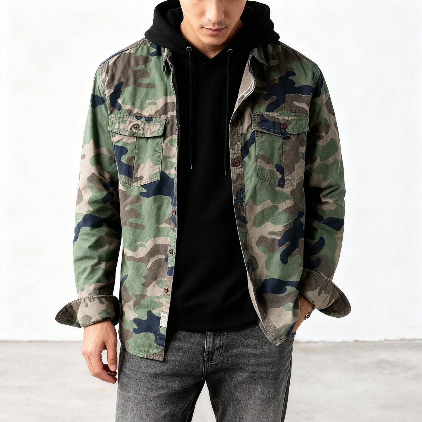 Icaron - Herren Camouflage Jacke