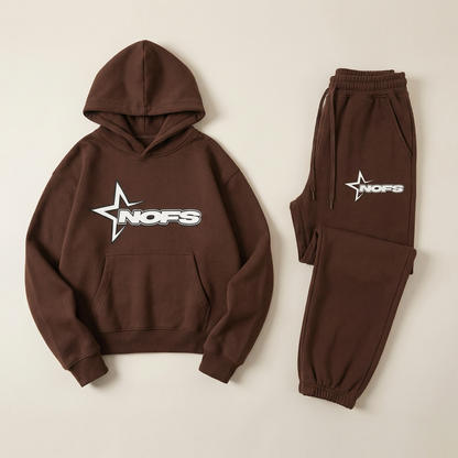 Men’s 2-Piece Hoodie Tracksuit Set – Casual Pullover Sweatshirt & Jogger Pants Outfit
