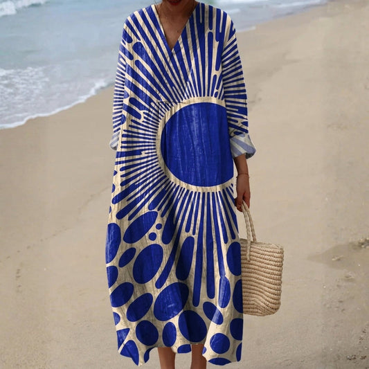 Denise - Vestido de Verano con Patrón Gráfico