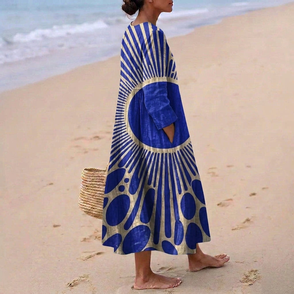 Denise - Vestido de Verano con Patrón Gráfico