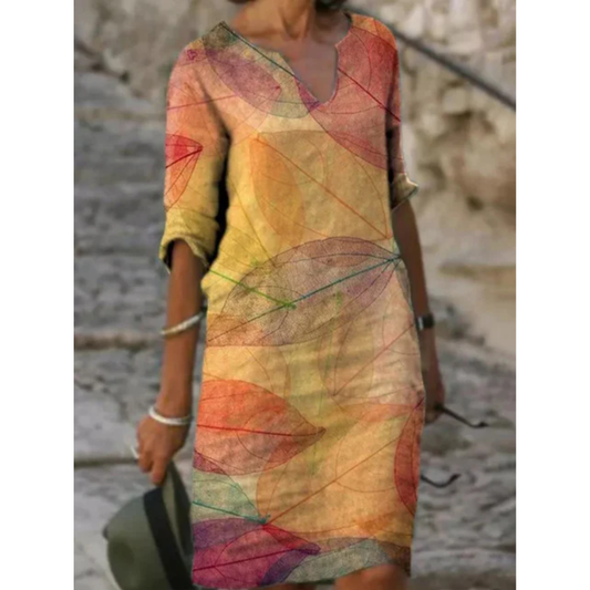 Frieda | Damen Sommerkleid Midi Für Alltag