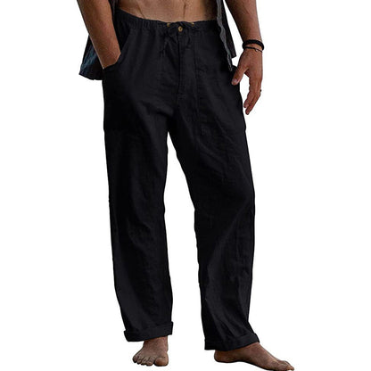 Men’s Cotton Linen Trousers | Relaxed Fit Summer Wear