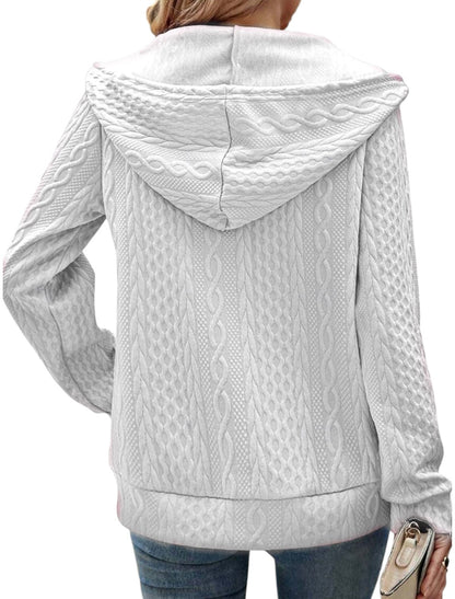 Penelope - Stijlvol vest met rits, getailleerd silhouet en gestructureerde capuchon