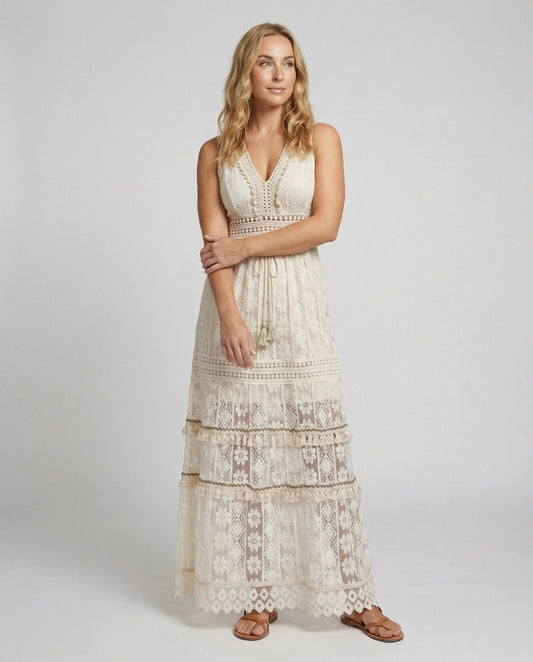 Heidi-Mode | Anmutiges Boho-Spitzenkleid für Den Sommer
