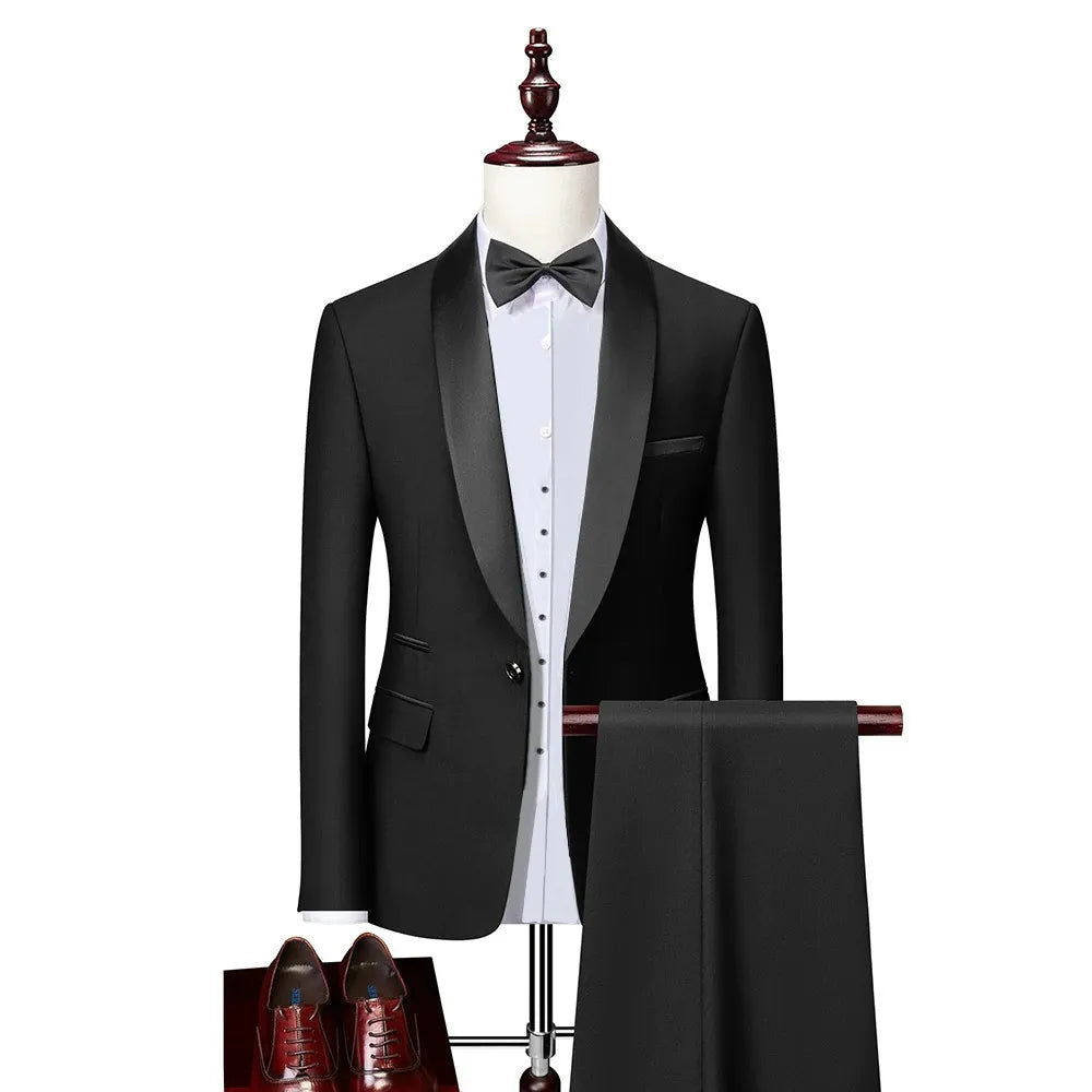 Herren Zweiteiliges Anzug | Slim Fit Smoking