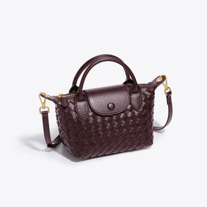 Geflochtene Mini-Tasche Damen – Kompakte Crossbody Bag mit Schulterriemen
