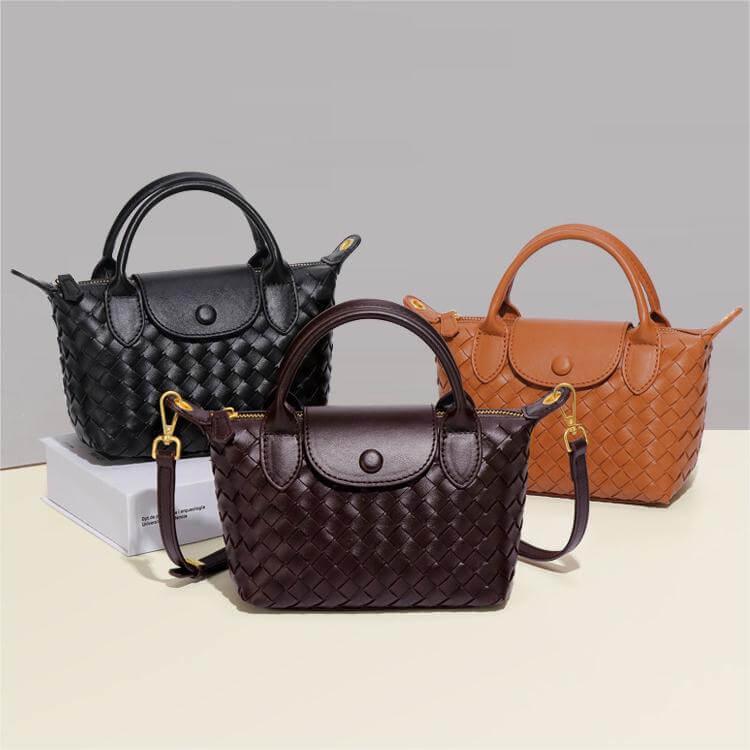 Geflochtene Mini-Tasche Damen – Kompakte Crossbody Bag mit Schulterriemen